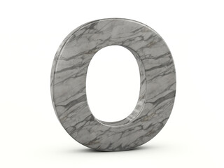 Marble letter O