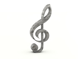 Marble music note symbol