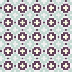 Fototapeta premium Abstract Cross Pattern generative computational art illustration