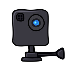 action camera cartoon icon