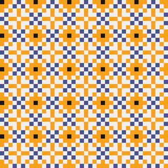 Fototapeta premium Abstract Cross Pattern generative computational art illustration