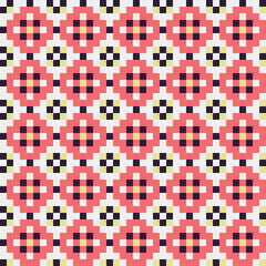 Abstract Cross Pattern generative computational art illustration