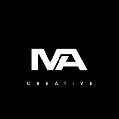 MA Letter Initial Logo Design Template Vector Illustration