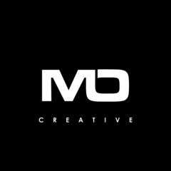 MO Letter Initial Logo Design Template Vector Illustration