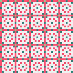 Fototapeta premium Abstract Cross Pattern generative computational art illustration