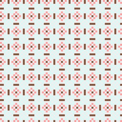 Abstract Cross Pattern generative computational art illustration