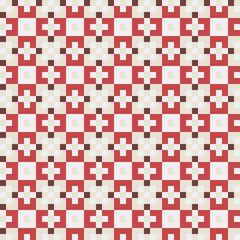 Abstract Cross Pattern generative computational art illustration