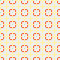 Abstract Cross Pattern generative computational art illustration