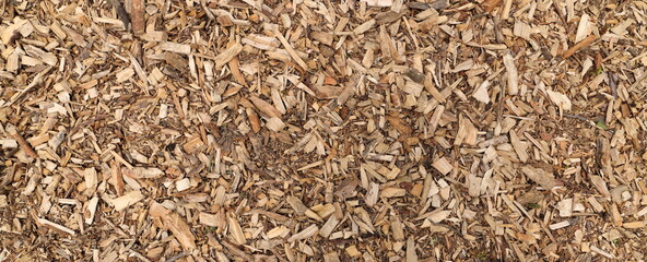 Wood chips as a background