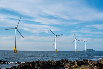 Wind generator turbine built on the sea