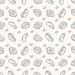 junk food seamless pattern template