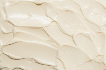 White whipped cream texture.