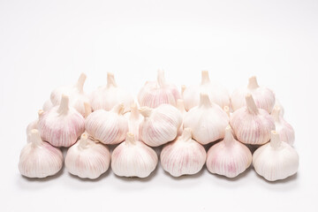 Garlic isolated on a white background.