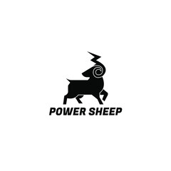 Obraz premium Power Sheep | Animal Logo Power