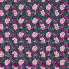  seamless pattern with  leaves