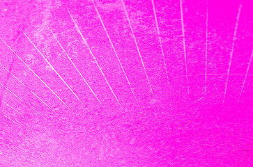 hot pink background with ice texture and wiper marks