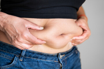 Naklejka premium Fat Button Belly And Body