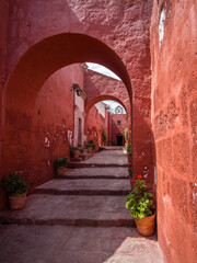 Fototapeta na wymiar Santa Catalina Monastery in Arequipa, Peru