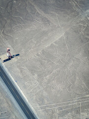 Nazca lines geoglyphs in Peru