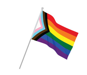 New LGBT flag. vector illustration