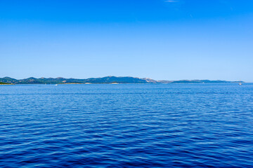 Coast of Croatia, Adriatic Sea and blue sky