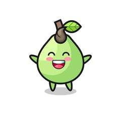 happy baby guava cartoon character