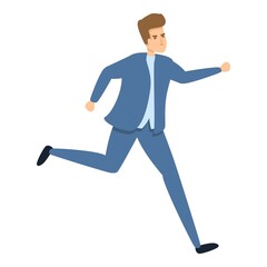 Man evacuation icon. Cartoon of Man evacuation vector icon for web design isolated on white background