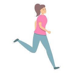 Fast running evacuation icon. Cartoon of Fast running evacuation vector icon for web design isolated on white background