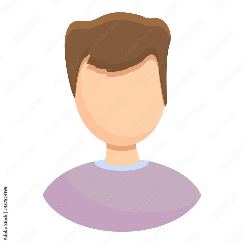 Poster anonymous guess icon. cartoon of anonymous guess vector icon for web design isolated on white backgr