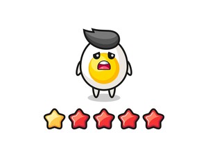 cute boiled egg with social media thumbs up symbol