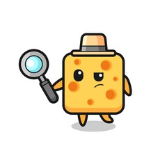 cheese detective character is analyzing a case