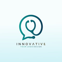 Keep people healthy with TELEMEDICINE logo design