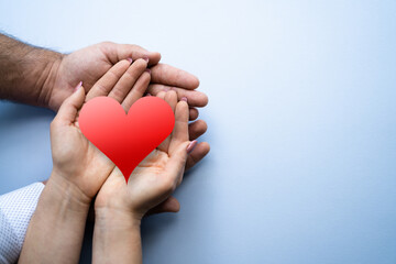 Obraz premium Romantic Couple Relationship And Health Insurance