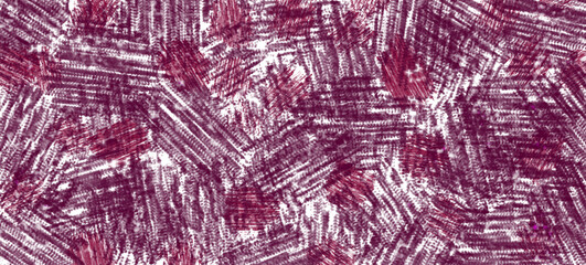 The purple zigzag lines are grouped together. The groups are arranged at different angles on a white background. Imitation knitted fabric. Abstract background for design.