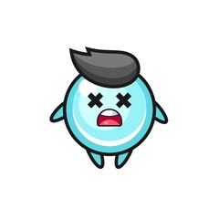 the dead bubble mascot character