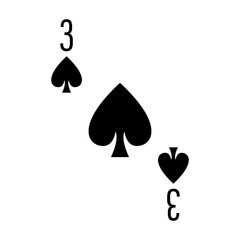 Illustration for spade poker card.