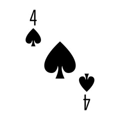 Illustration for spade poker card.