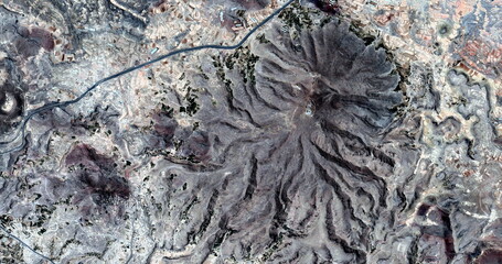   abstract photography of the deserts of Africa from the air. aerial view of desert landscapes, 