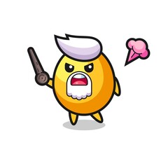 cute golden egg grandpa is getting angry