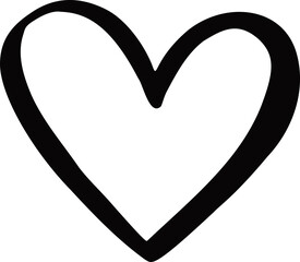 Heart icon, symbol. Vector, line