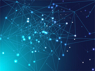 Galaxy Net Science Design, Universe Star Sky.