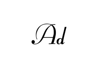 this is a latter AD logo icon