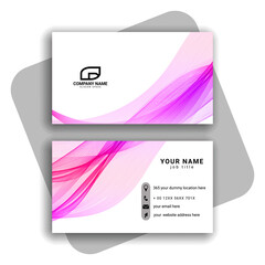 colorful modern business card design