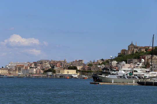 Gaeta, Italy - The town and port seen from Caboto waterfront