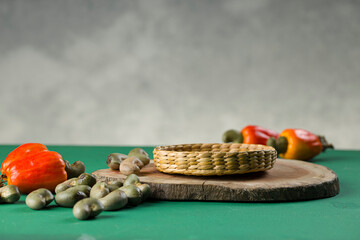 Cashew apple and cashew seeds