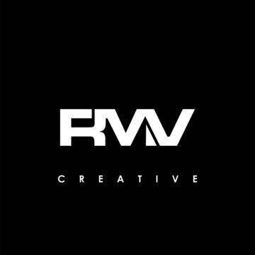 RMV Letter Initial Logo Design Template Vector Illustration