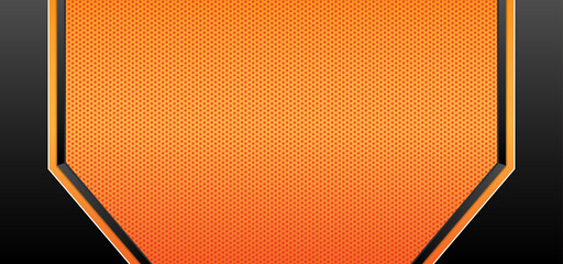 Vector illustration of orange and black carbon fiber background, good to use on themes like technology, sport, futuristic, modern, luxury. Abstract background