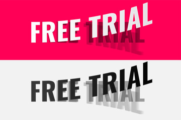 free trial peel off sticker design