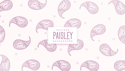elegant henna paisley design pattern