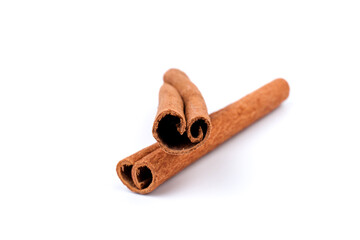 Cinnamon sticks, isolated on white background